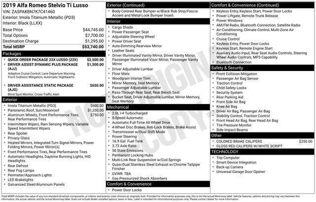 2019 Alfa Romeo Stelvio Ti
