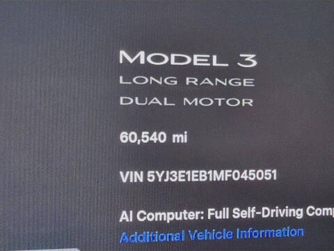 2021 Tesla Model 3 Long Range
