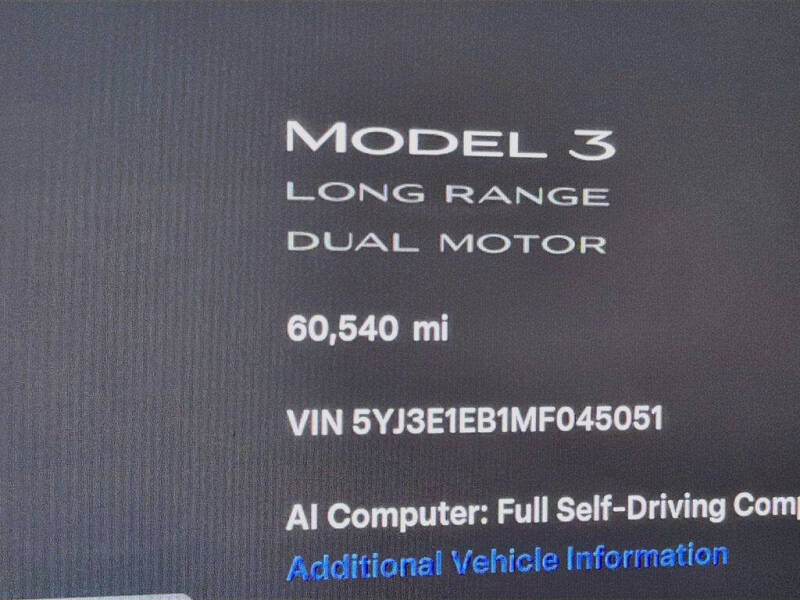 2021 Tesla Model 3 Long Range