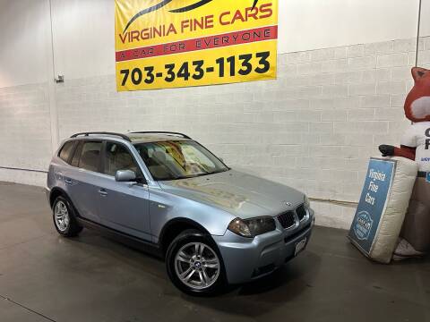 2006 BMW X3 for sale at Virginia Fine Cars in Chantilly VA