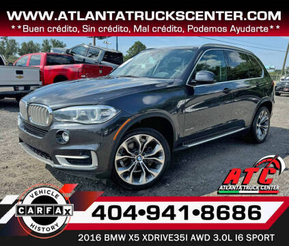 2016 BMW X5 for sale at ATLANTA TRUCK CENTER LLC in Doraville GA