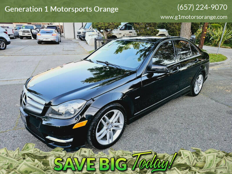 2012 Mercedes-Benz C-Class for sale at Generation 1 Motorsports Orange in Orange CA