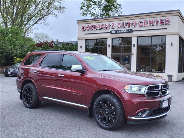 2018 Dodge Durango for sale at DORMANS AUTO CENTER OF SEEKONK in Seekonk MA