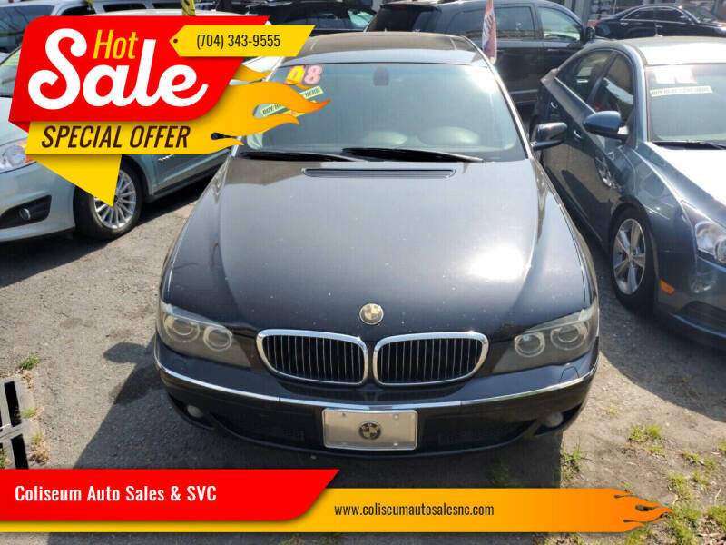 2008 BMW 7 Series for sale at Coliseum Auto Sales & SVC in Charlotte NC