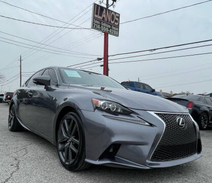 2015 Lexus IS 250 for sale at LLANOS AUTO SALES LLC - LEDBETTER in Dallas TX