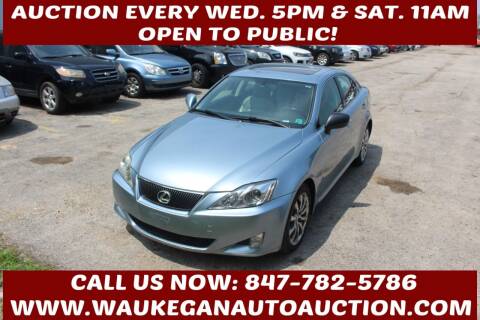 2008 Lexus IS 250 for sale at Waukegan Auto Auction in Waukegan IL