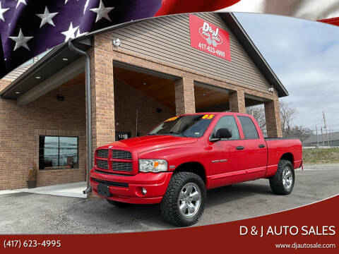 2005 Dodge Ram 1500 for sale at D & J AUTO SALES in Joplin MO