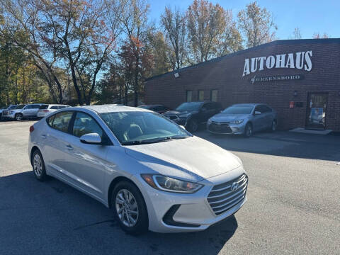 2018 Hyundai Elantra for sale at Autohaus of Greensboro in Greensboro NC