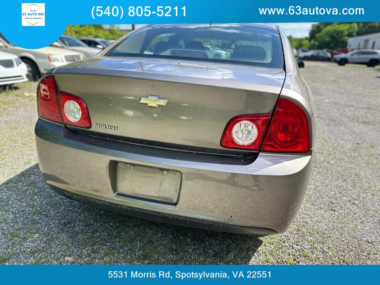 2011 Chevrolet Malibu for sale at 63 Auto Inc in Spotsylvania, VA