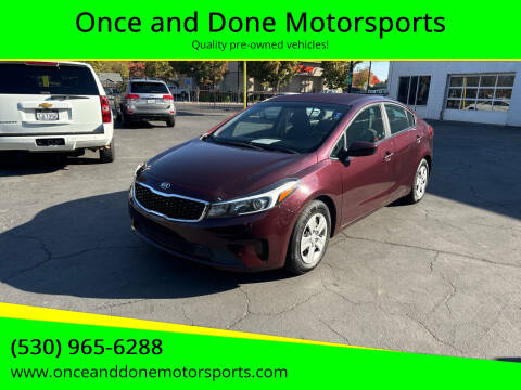 2017 Kia Forte for sale at Once and Done Motorsports in Chico CA