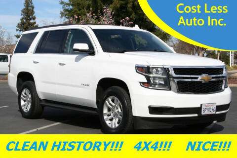 2018 Chevrolet Tahoe for sale at Cost Less Auto Inc. in Rocklin CA