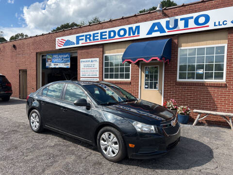 2013 Chevrolet Cruze for sale at FREEDOM AUTO LLC in Wilkesboro NC