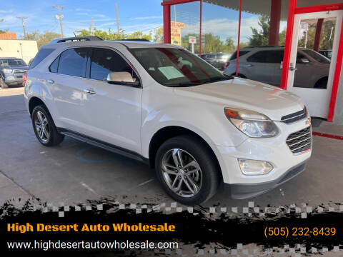 2017 Chevrolet Equinox for sale at High Desert Auto Wholesale in Albuquerque NM