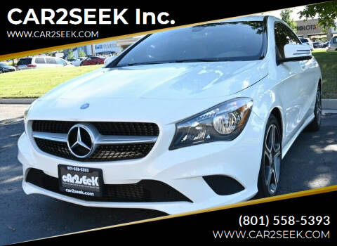 2014 Mercedes-Benz CLA for sale at CAR2SEEK Inc. in Salt Lake City UT