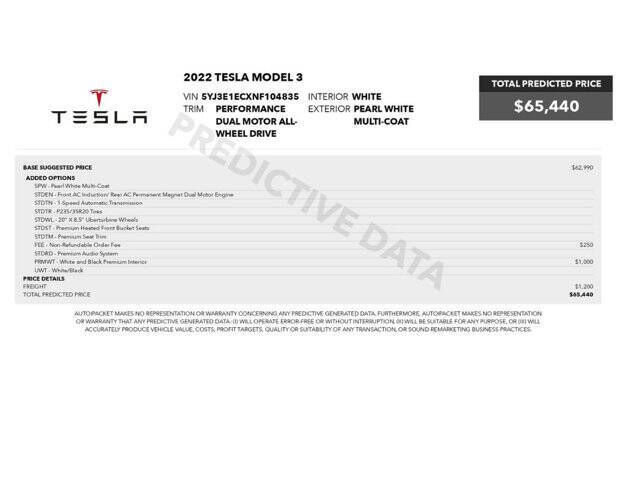 2022 Tesla Model 3 Performance