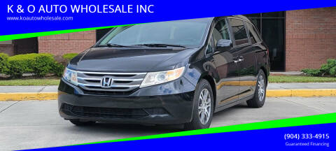 2012 Honda Odyssey for sale at K & O AUTO WHOLESALE INC in Jacksonville FL
