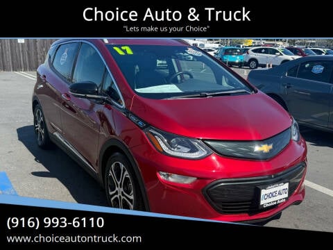 2017 Chevrolet Bolt EV for sale at Choice Auto & Truck in Sacramento CA