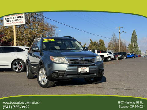 2009 Subaru Forester for sale at Best Value Automotive in Eugene OR