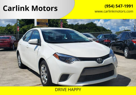 2015 Toyota Corolla for sale at Carlink Motors in Miami FL