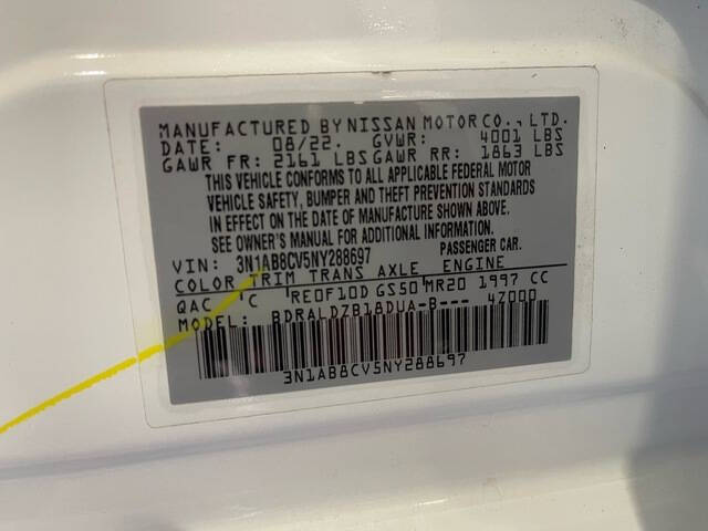 2022 Nissan Sentra SV