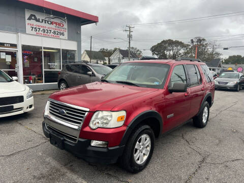 2007 Ford Explorer for sale at AutoPro Virginia LLC in Virginia Beach VA