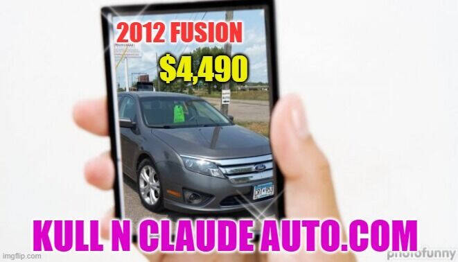 2012 Ford Fusion for sale at Kull N Claude Auto Sales in Saint Cloud MN