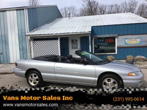 2000 Chrysler Sebring for sale at Vans Motor Sales Inc in Traverse City MI