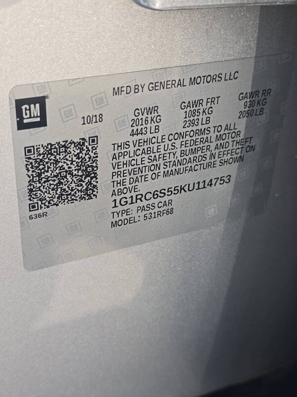 2019 Chevrolet Volt LT