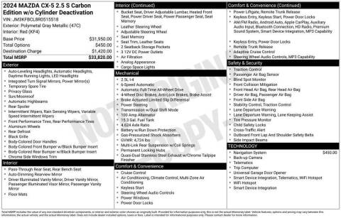 2024 Mazda CX-5 2.5 S Carbon Edition