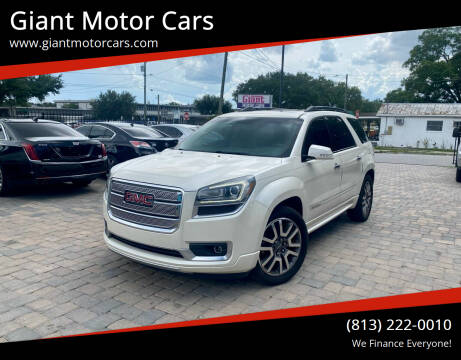 2013 GMC Acadia for sale at Giant Motor Cars in Tampa FL