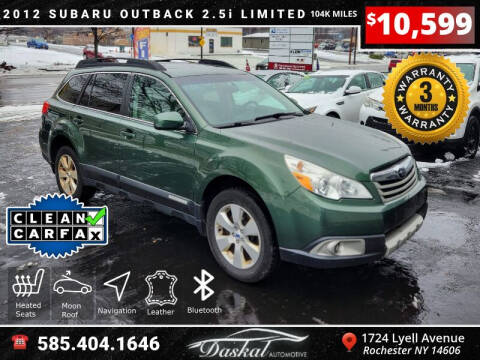 2012 Subaru Outback for sale at Daskal Auto LLC in Rochester NY