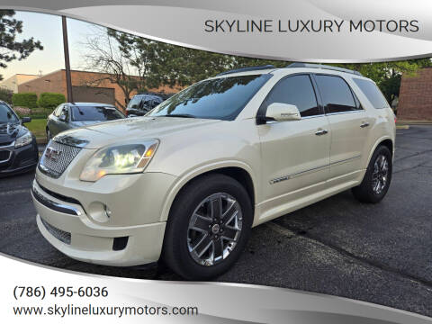 2012 GMC Acadia for sale at Skyline Luxury Motors in Buffalo Grove IL