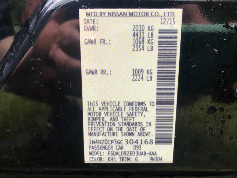 2016 Nissan LEAF SV
