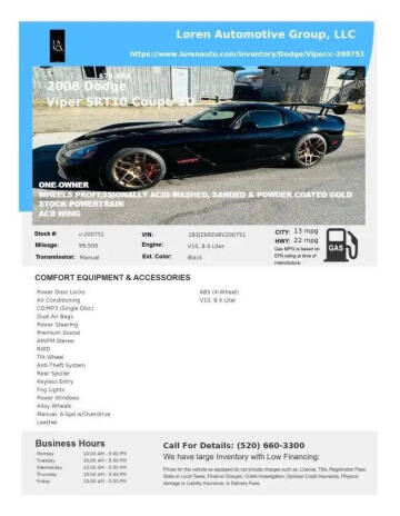 2008 Dodge Viper SRT-10