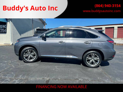 2014 Lexus RX 350 for sale at Buddy's Auto Inc in Pendleton, SC