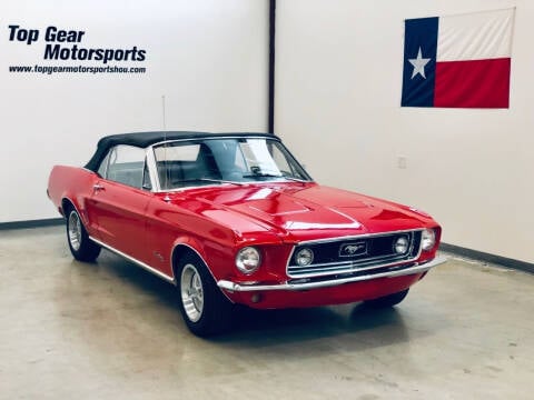 1968 Ford Mustang for sale at Top Gear Motorsports LLC in Houston TX