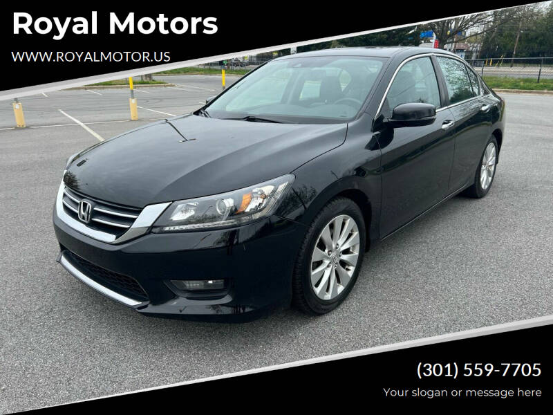 2014 Honda Accord for sale at Royal Motors in Hyattsville MD