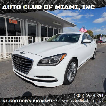 2017 Genesis G80 for sale at AUTO CLUB OF MIAMI, INC in Miami FL