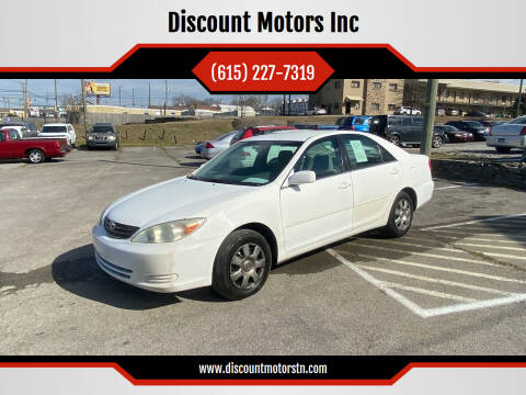 2002 Toyota Camry for sale at Discount Motors Inc in Nashville TN