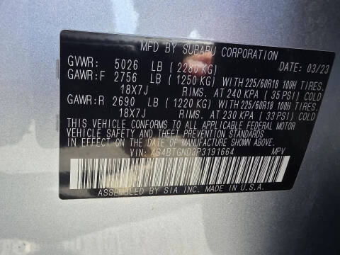 2023 Subaru Outback Limited XT