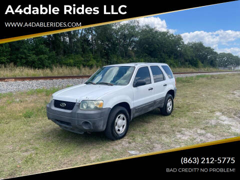 2005 Ford Escape for sale at A4dable Rides LLC in Haines City FL
