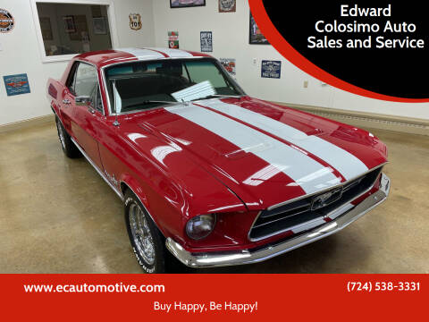 1967 Ford Mustang for sale at Edward Colosimo Auto Sales and Service in Evans City PA