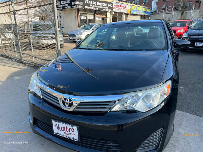 2012 Toyota Camry for sale at Vanbro Motors Inc in Staten Island NY