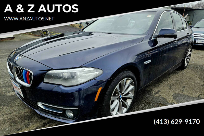 2016 BMW 5 Series for sale at A & Z AUTOS in Westfield MA