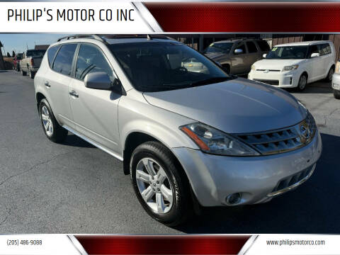 2006 Nissan Murano for sale at PHILIP'S MOTOR CO INC in Haleyville AL