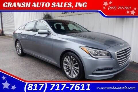 2015 Hyundai Genesis for sale at CRANSH AUTO SALES, INC in Arlington TX