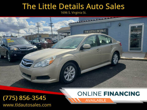 2010 Subaru Legacy for sale at The Little Details Auto Sales in Reno NV