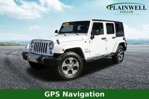 2016 Jeep Wrangler Unlimited for sale at Zeigler Ford of Plainwell- Jeff Bishop in Plainwell MI