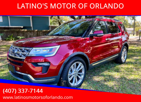 2019 Ford Explorer for sale at LATINO'S MOTOR OF ORLANDO in Orlando FL