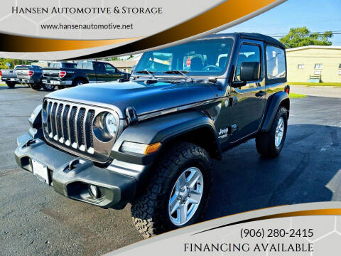 2019 Jeep Wrangler for sale at Hansen Automotive & Storage in Escanaba MI